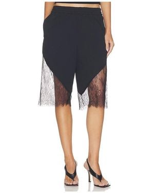 HAELO Lace Fade Track Short - Black