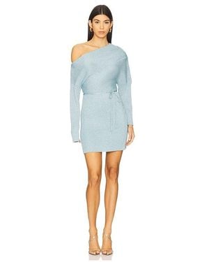 Never Fully Dressed Mini Tilly Dress - Blue