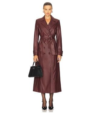 Bardot Abrigo Faux Leather En Talla (También En S, Xs, M) - Rojo