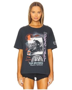 Daydreamer Shirt Sun Records X Elvis Polaroid Collage - Blau