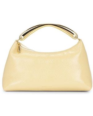 Mansur Gavriel Rhea Metal Top Handle Bag - Natural