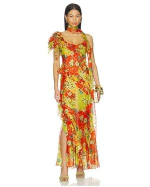 Siedres Vestido Monica En Color Multi Talla (También En 38, 40) - Naranja