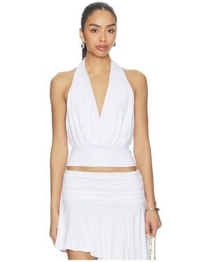 superdown Katrina Halter Top - White