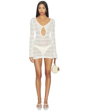 superdown Franny Crochet Mini Dress - White