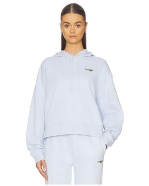 Lacoste Oversize Fit Molleton Hoodie - White