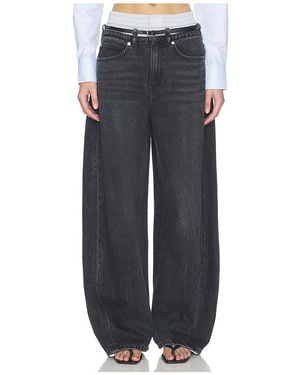 Alexander Wang Prestyle Blow Up Jeans With Leather Belt And Boxer - Black