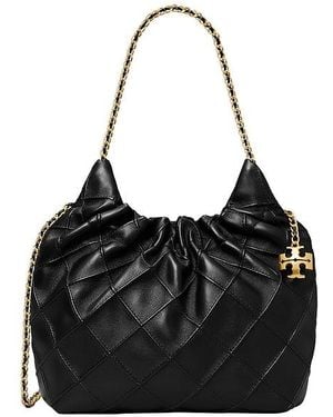 Tory Burch Fleming Mini Hobo Bag - Black