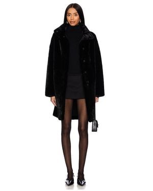 Apparis Blair Mid Length Coat - Black