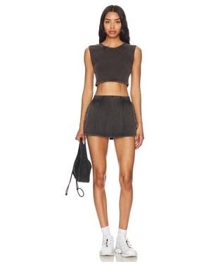 Free People X Fp Movement Hot Shot Skort Set - Black