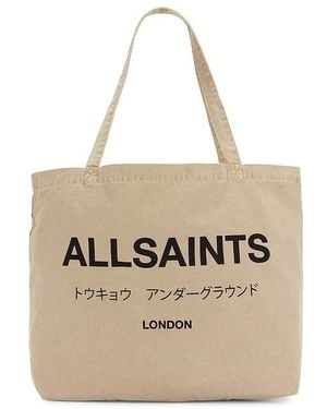 AllSaints Undrground Acid Tote - Natural
