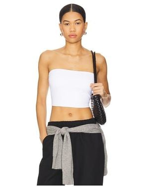 Susana Monaco Strapless Crop Top - White