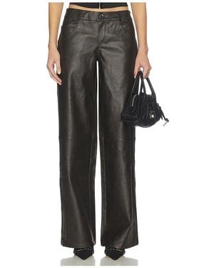superdown Ana Faux Leather Pant - Black