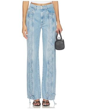 Mother The Tied Up Maven Sneak Jeans - Blue
