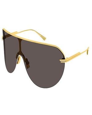 Bottega Veneta Shield Sunglasses - Gray