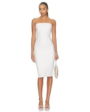 Hervé Léger Kleid The Cassidy - Weiß