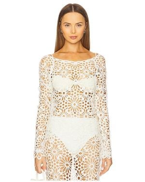 Norma Kamali Off Shoulder Raglan Top - Natural