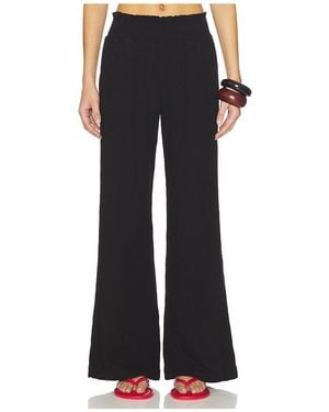 Bobi Wide Leg Beach Pant - Black