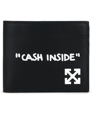 Off-White c/o Virgil Abloh Faltbrieftasche Jitney Quote - Schwarz