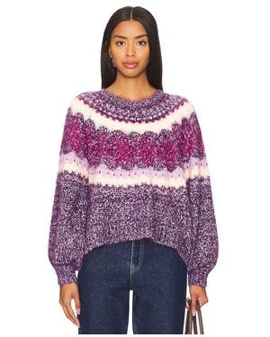 Free People Festive Frost プルオーバー - パープル