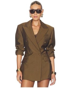 Rohe Double-Breasted Hourglass Blazer - Brown