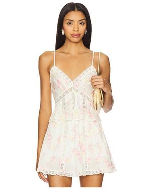 LoveShackFancy Elsette Top - White