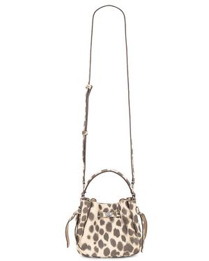 Tory Burch Beuteltasche Romy Suede Mini - Weiß