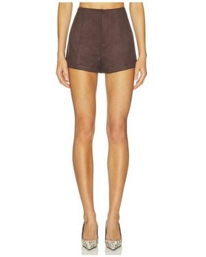 Elodie the Label Marais Faux Suede Shorts - Multicolour