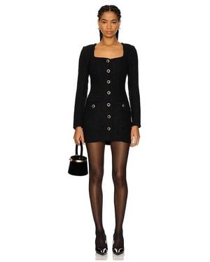 MAJORELLE Gabrielle Tweed Mini Dress - Black