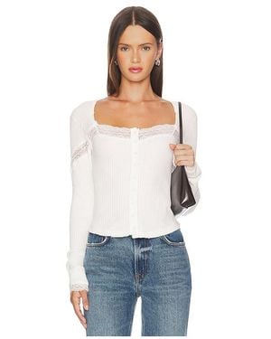 Free People Cardigan Lets Party - Weiß
