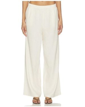 PAIGE Jude Linen Pant - White