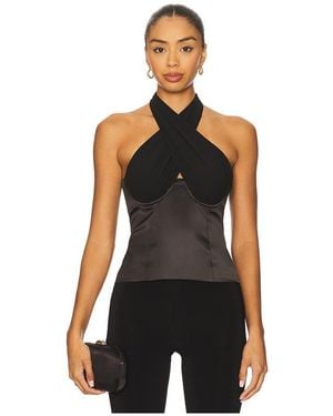 MAJORELLE Tia Top - Black