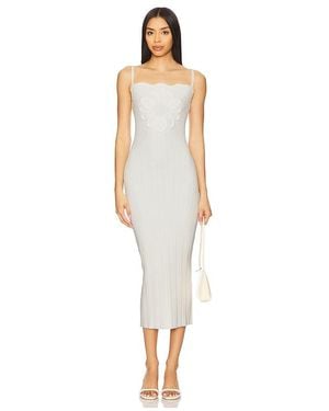 LPA Amara Midi Knit Dress - White