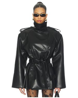 Lado Bokuchava La Nuit Crop Trench - Black