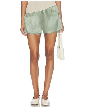 DONNI. The Silk Lace Tap Short - Green