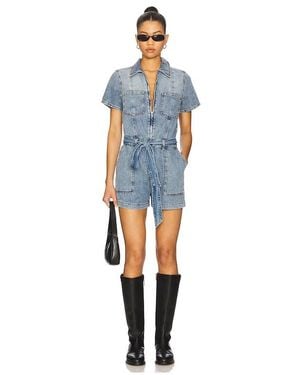 GOOD AMERICAN Kurzoverall Fit For Success - Blau