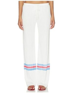 Frankie's Bikinis Class Act Pointelle Pant - White