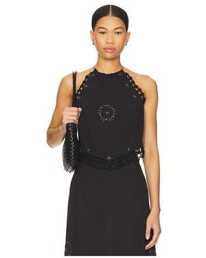 RIXO London Ayanna Top - Black