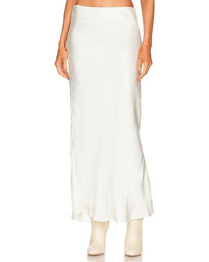 Bardot Azzura Satin Skirt - White