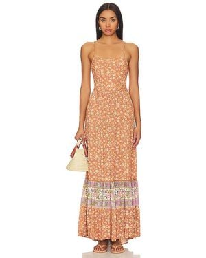 Spell Sienna Strappy Maxi Dress - Orange