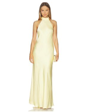 Runaway the Label Arabelle High Neck Maxi Dress - Metallic
