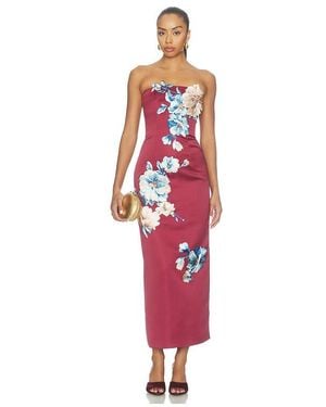 LEO LIN Rayna Embroidered Maxi Dress