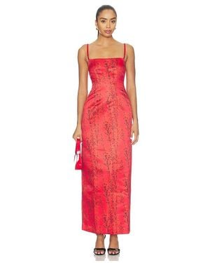 Muma World Aka Sukara Stellio Maxi Dress - Red