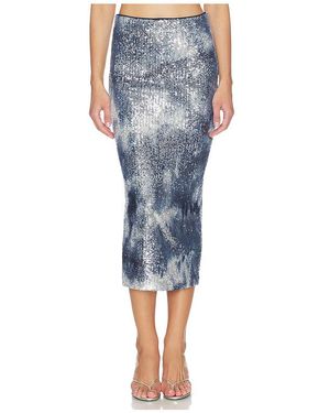 Le Superbe Midirock Shibori Shine Liza - Blau