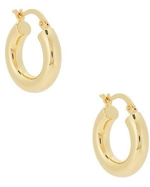 Shashi Dominique Small Hoop - Metallic