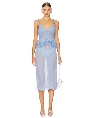 Free People X Intimately Fp X Revolve Kiki Slip - Blue