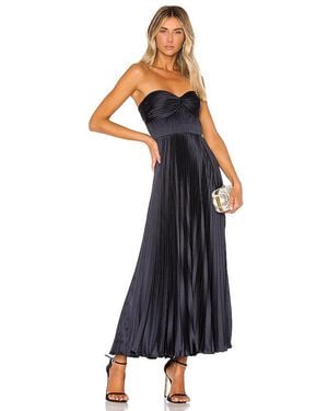 AMUR Belle Pleated Dress - Blue