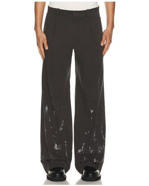 we11done Painted Trousers - Black