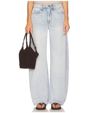 GRLFRND Austen Low Rise Curve En Color Azul Talla (También En 24, 25, 26, 27, 28, 29, 30, 31, 32) - Blanco