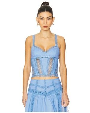 Charo Ruiz Poppy Top - Blue