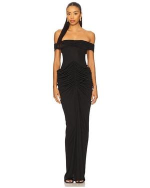 Misha The Polaris Cupro Dress - Black